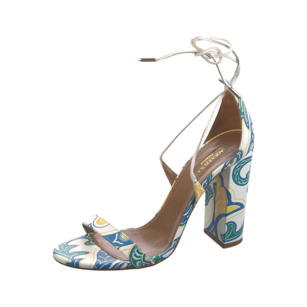 ❤️Aquazzura Leather Printed Heels❤️ - Picture 2 of 5